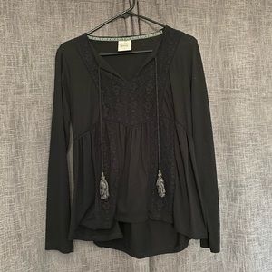 Long sleeve black shirt